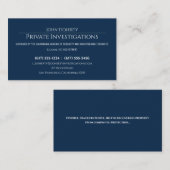 民間調査 |刑事深いブルー 名刺 (正面/裏面)