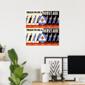 民間防衛 – ナースの援助に訓練 – WPA ポスター (ホームオフィス)