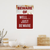 気おもしろいをつけて ポスター (キッチン)