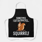 気おもしろい散ったリス動物動物園 エプロン (正面)