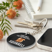 気おもしろい散ったリス動物動物園 キーホルダー (正面右)