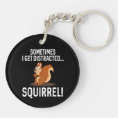 気おもしろい散ったリス動物動物園 キーホルダー (裏面)
