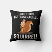 気おもしろい散ったリス動物動物園 クッション (裏面)