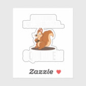 気おもしろい散ったリス動物動物園 シール (シート)