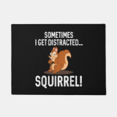 気おもしろい散ったリス動物動物園 ドアマット (正面)