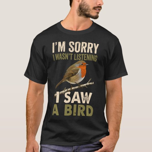 気がつかなかった鳥を見た Tシャツ (正面)