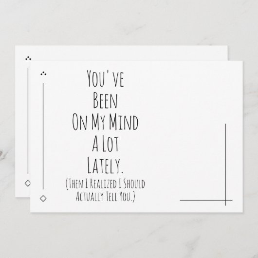 気が付いた事を言って欲しい (正面/裏面)