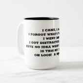 「気が散った」マグカップ ツートーンマグカップ (正面左)