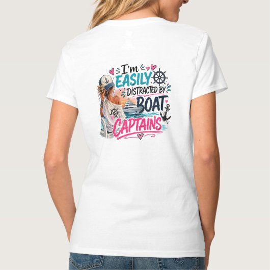 気が散りやすいカラー Tシャツ (裏面)
