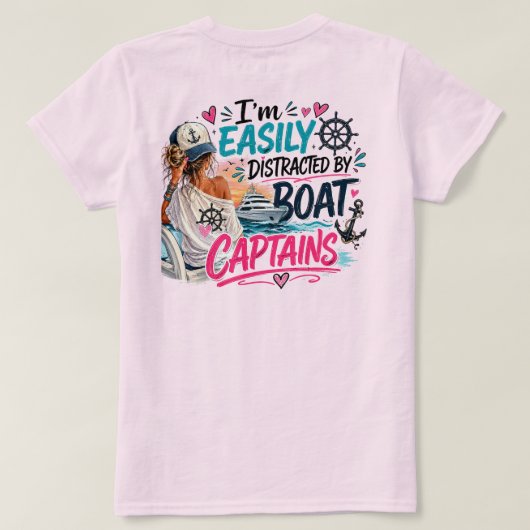 気が散りやすいカラー Tシャツ (デザイン裏面)