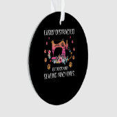 気が散りやすいキルティング及び裁縫機 オーナメント (正面)