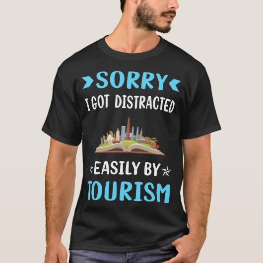 気が散る観光 Tシャツ (正面)