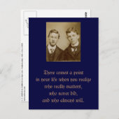 気が来付いた時は、人生に一点ある ポストカード (正面/裏面)