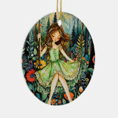 気が狂う自然が流れ遠くにる セラミックオーナメント (右)