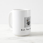 気が狂ったガチョウ コーヒーマグカップ (正面左)