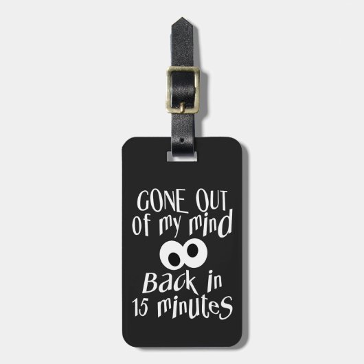 「気が狂った」の荷物カスタムタグ ラゲッジタグ (正面縦)