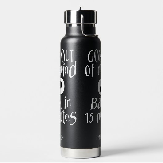 「気が狂った」名前をカスタムする ウォーターボトル (左面)