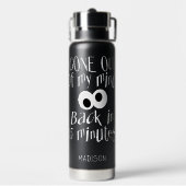 「気が狂った」名前をカスタムする ウォーターボトル (背面)