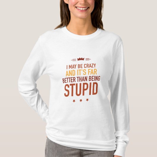 気が狂ってるかも Tシャツ (正面)