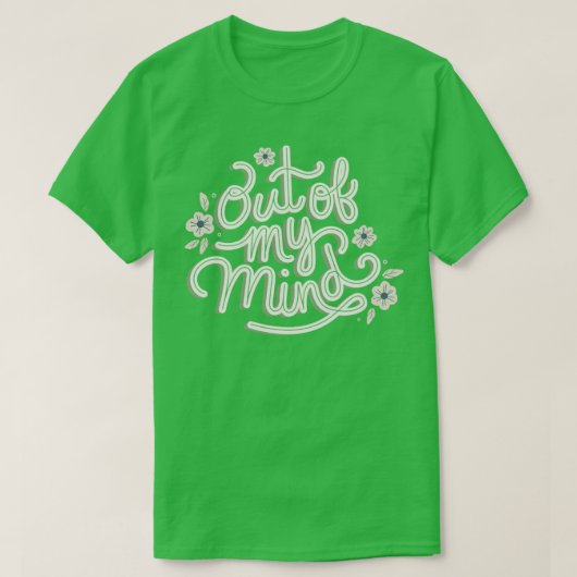 気が狂って Tシャツ (デザイン正面)