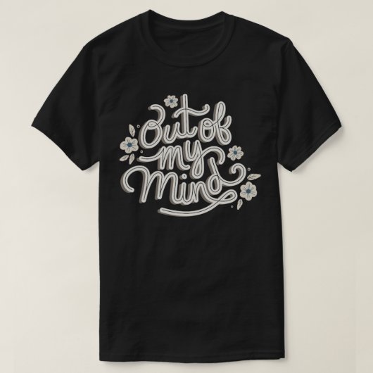 気が狂って Tシャツ (デザイン正面)