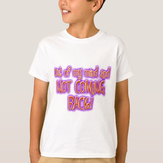 気が狂って Tシャツ (正面)