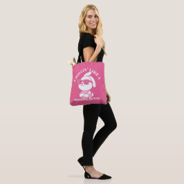 気さくなバニーのようなチリン – ピンクのイースターバッグ トートバッグ