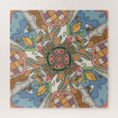 気さくな夏:パステルとパタよくはしゃぐーン ジグソーパズル (横)