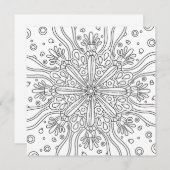 気さくな夏:可愛い色自分のカラーリングカード (正面/裏面)