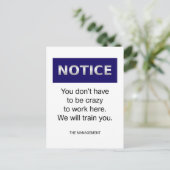 気づかなくてもよ熱狂するいおもしろい ポストカード (スタンド正面)