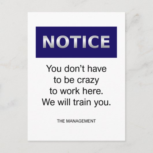 気づかなくてもよ熱狂するいおもしろい ポストカード (正面)