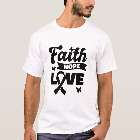 気づき 信仰 希望 Tシャツ (正面)