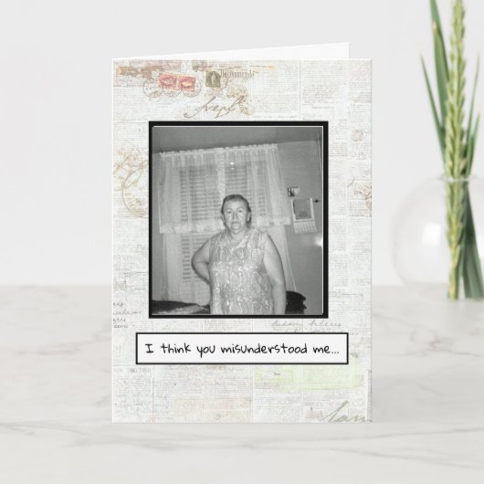 気におよび懸念カード カード (正面)