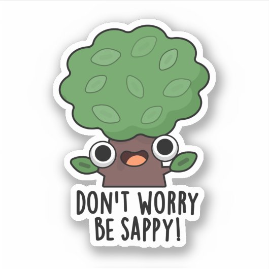 気にしないでサッピーツリーおもしろいプリン シール (正面)