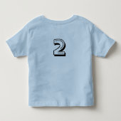 気にしないで下さい私を… …私は2才です! トドラーTシャツ (裏面)