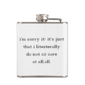 気にしないで下さい フラスク (裏面)