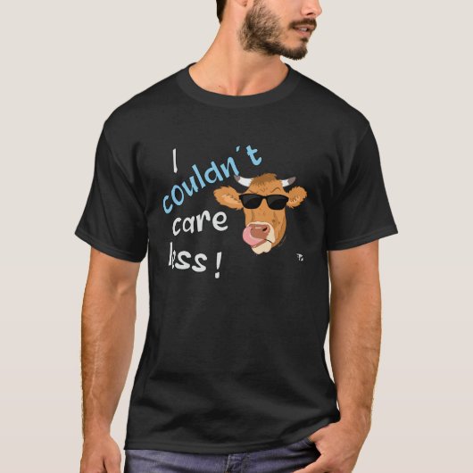 気にしないわ グリムカウの名言 Tシャツ (正面)