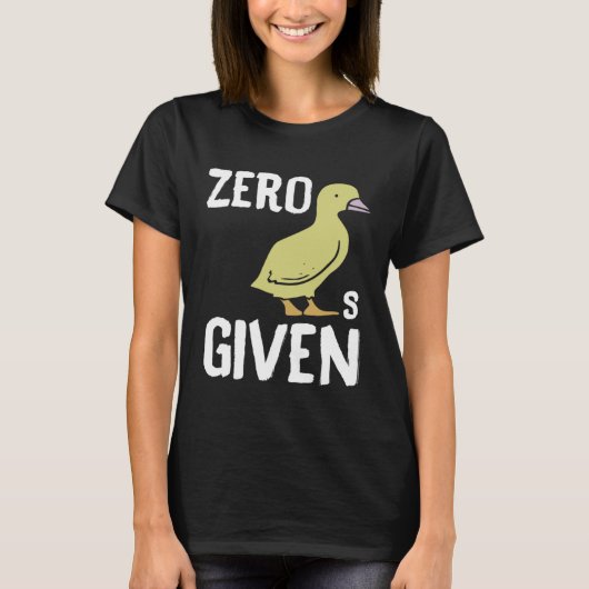 気にしないアヒル Tシャツ (正面)