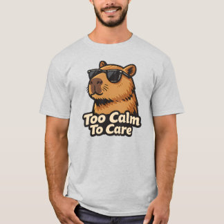 気にしないカピバラのサイコーにリラックスTシャツ Tシャツ