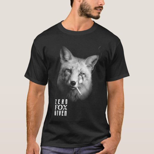 気にしないキツネ Tシャツ (正面)