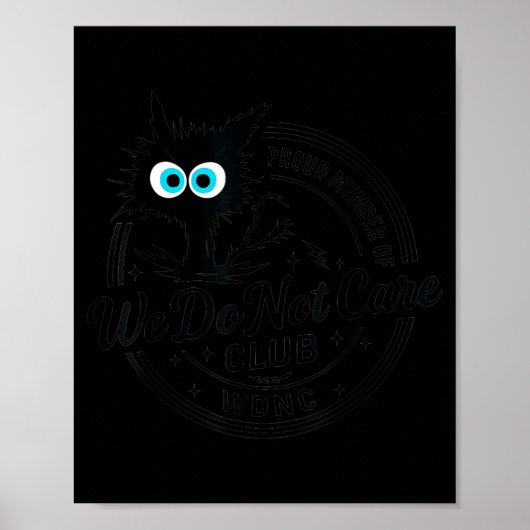 気にしないクラブ 黒猫 ポスター (正面)