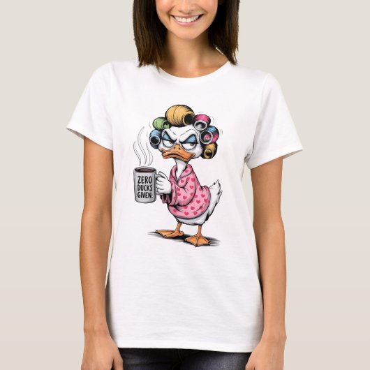 気にしないダックゼロ Tシャツ (正面)