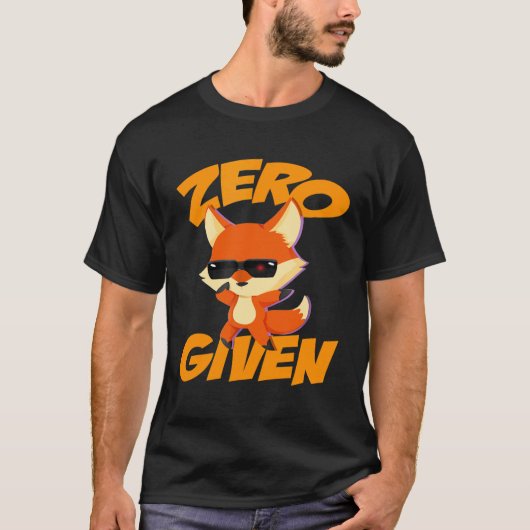 気にしないダッビングフオックス Tシャツ (正面)