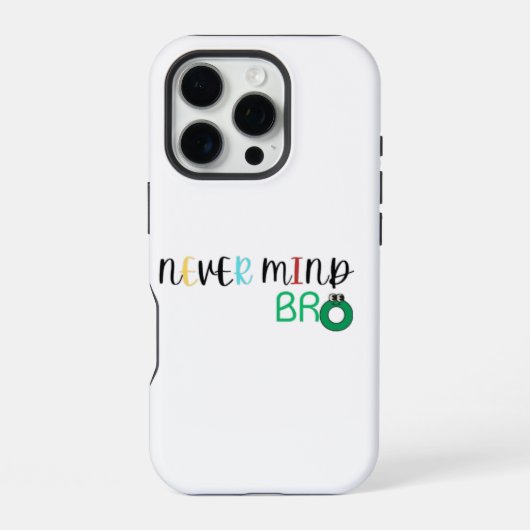 気にしないブラザー iPhoneケース (裏面)