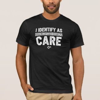 気にしない人だと思ってるよ サルカスティック Tシャツ