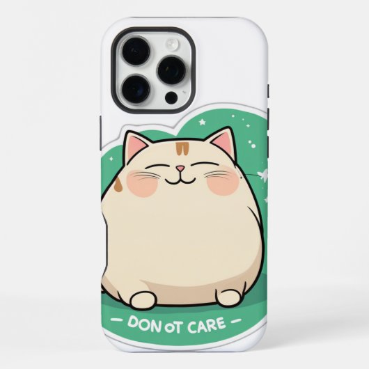 気にしない猫 iPhoneケース (裏面)