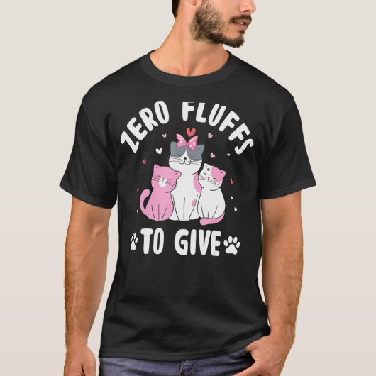気にしない猫 Tシャツ (正面)
