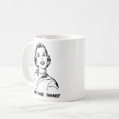 気にしない!ありがとう!面白いマグカップ コーヒーマグカップ (正面左)