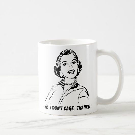 気にしない!ありがとう!面白いマグカップ コーヒーマグカップ (右)