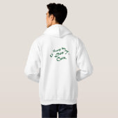 「気にしない」ステートメントTシャツ パーカ (裏面フル)